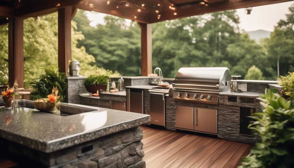 outdoor kitchens and bars