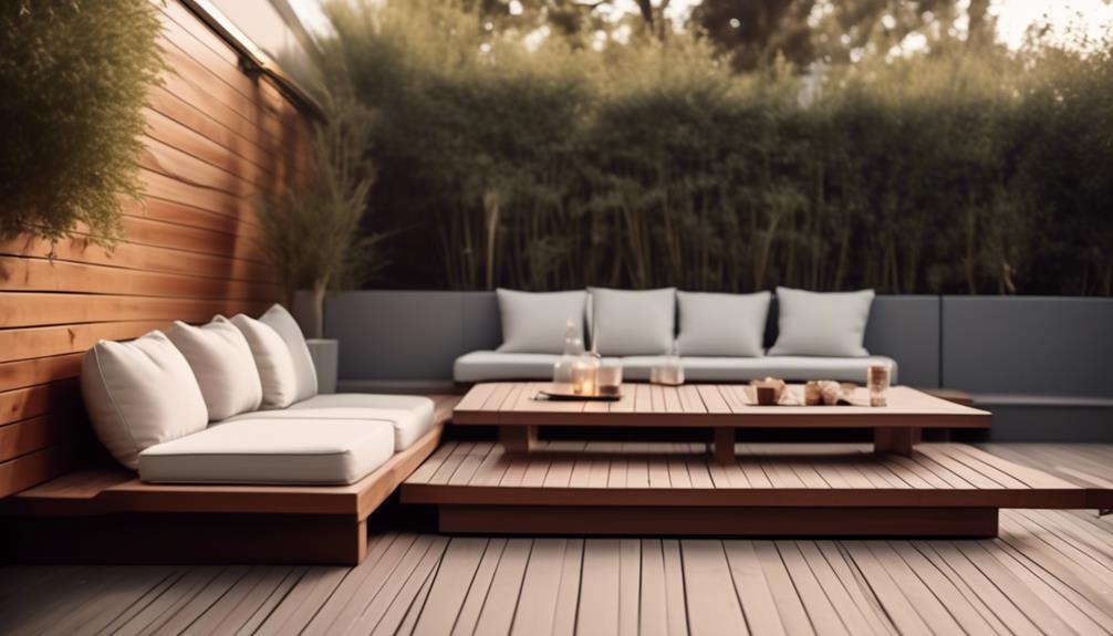 sleek minimalist deck designs